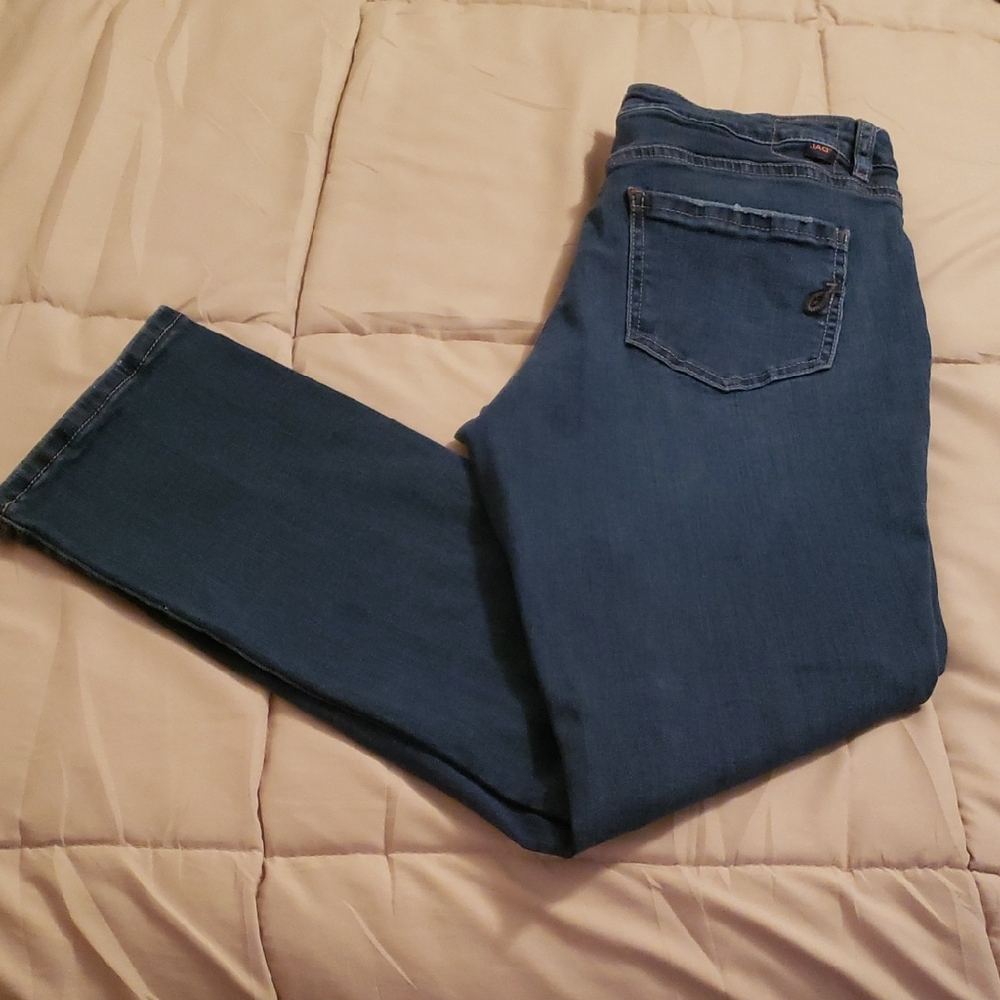 Women's Stretch Jag Jeans Mid Rise Slim Leg Denim Jeans Size 10P